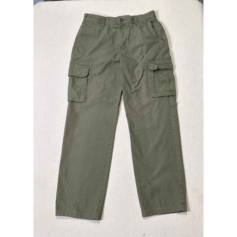 Brooks Brothers 346 Cargo Pants Men's 32x30 (TAG) Olive Green 100% Cotton